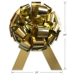 Gwen Studios 24" Giant Gold Waterproof Car Bow 11 Gwen Studios 24" Giant Gold Waterproof Car Bow -Michaels X-Mas Decor D537996S 2