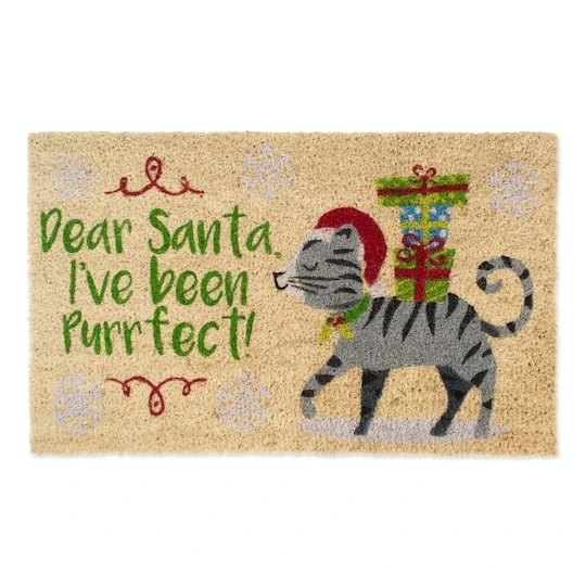 DII® Dear Santa, I've Been Purrfect Doormat 4 DII® Dear Santa, I've Been Purrfect Doormat - Image 2