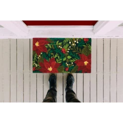 DII® Poinsettias Doormat -Michaels X-Mas Decor D539804S 5