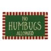 DII® No Humbugs Doormat -Michaels X-Mas Decor D539809S 1