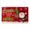 DII® Santa Please Stop Here Doormat 1 DII® Santa Please Stop Here Doormat -Michaels X-Mas Decor D539812S 1