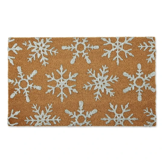 DII® Silver Snowflakes Glitter Doormat 4 DII® Silver Snowflakes Glitter Doormat - Image 2