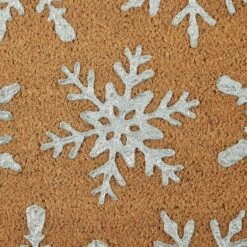 DII® Silver Snowflakes Glitter Doormat 15 DII® Silver Snowflakes Glitter Doormat -Michaels X-Mas Decor D539814S 5