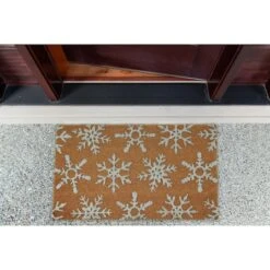 DII® Silver Snowflakes Glitter Doormat 17 DII® Silver Snowflakes Glitter Doormat -Michaels X-Mas Decor D539814S 7