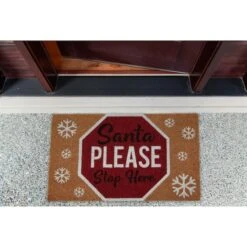 DII® Santa Please Stop Sign Doormat 17 DII® Santa Please Stop Sign Doormat -Michaels X-Mas Decor D539816S 7