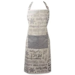 DIIĀ® Silver Christmas Collage Chef Apron