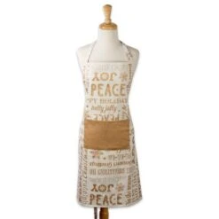 DII® Gold Christmas Collage Chef Apron 14 DII® Gold Christmas Collage Chef Apron -Michaels X-Mas Decor D539829S 3