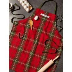 DII® Vintage Holiday Tartan Chef Apron -Michaels X-Mas Decor D539830S 6