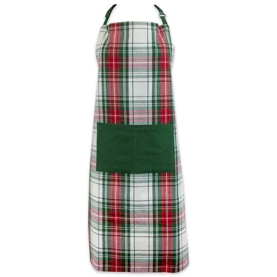 DII® Christmas Plaid Chef Apron 4 DII® Christmas Plaid Chef Apron - Image 2