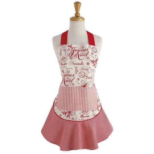 DII® Vintage Christmas Ruffle Apron 8 DII® Vintage Christmas Ruffle Apron - Image 6