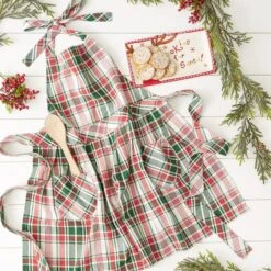 DII® Yuletide Plaid Apron 16 DII® Yuletide Plaid Apron -Michaels X-Mas Decor D539839S 4