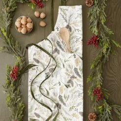 DII® Sparkle Sprigs Chef Apron 16 DII® Sparkle Sprigs Chef Apron -Michaels X-Mas Decor D539840S 4