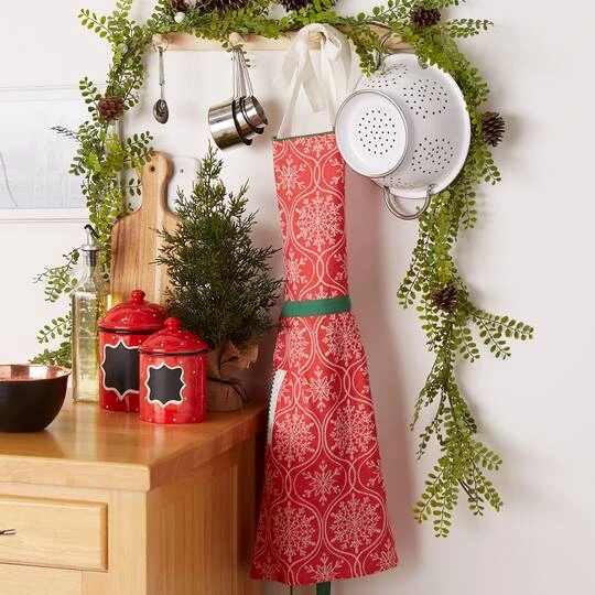 DII® Joyful Snowflakes Jacquard Collection Apron 10 DII® Joyful Snowflakes Jacquard Collection Apron - Image 8