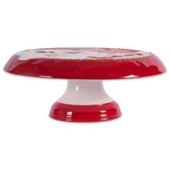 DII® Ceramic Santa Cake Plate With Stand -Michaels X-Mas Decor D539848S 2