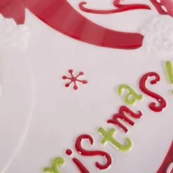 DII® Ceramic Santa Cake Plate With Stand -Michaels X-Mas Decor D539848S 3