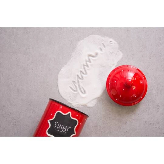 DII® Small Ceramic Red Canister 7 DII® Small Ceramic Red Canister - Image 5