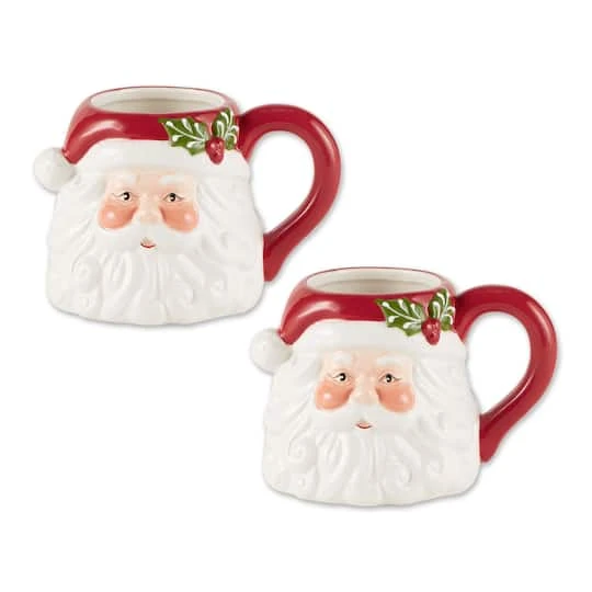DII® 14oz. Santa Ceramic Mugs, 2ct. 3 DII® 14oz. Santa Ceramic Mugs, 2ct.