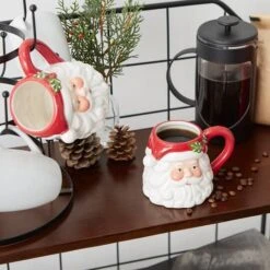 DII® 14oz. Santa Ceramic Mugs, 2ct. 18 DII® 14oz. Santa Ceramic Mugs, 2ct. -Michaels X-Mas Decor D539851S 5