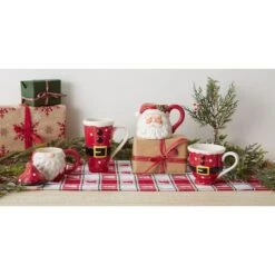 DII® 14oz. Santa Ceramic Mugs, 2ct. 19 DII® 14oz. Santa Ceramic Mugs, 2ct. -Michaels X-Mas Decor D539851S 6