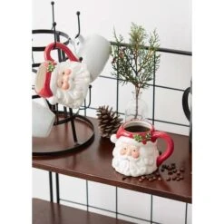 DII® 14oz. Santa Ceramic Mugs, 2ct. 20 DII® 14oz. Santa Ceramic Mugs, 2ct. -Michaels X-Mas Decor D539851S 7