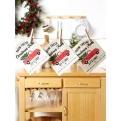 DII® Christmas Truck Swedish Dishcloth Set, 3ct. -Michaels X-Mas Decor D539852S 5