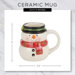 DII® 12oz. Cheerful Snowman Ceramic Mugs, 2ct. 11 DII® 12oz. Cheerful Snowman Ceramic Mugs, 2ct. -Michaels X-Mas Decor D539854S 3