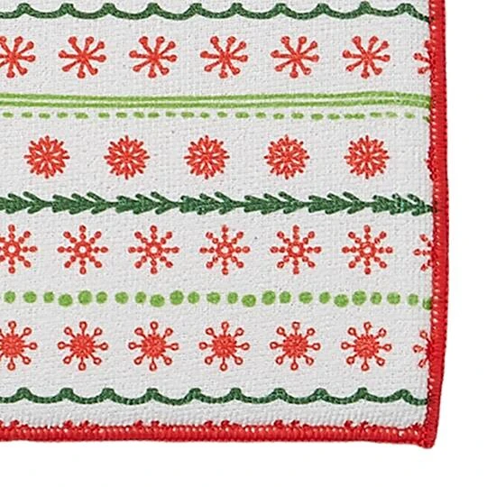 DII® Snowflakes Dish Drying Mat Set, 2ct. 6 DII® Snowflakes Dish Drying Mat Set, 2ct. - Image 4