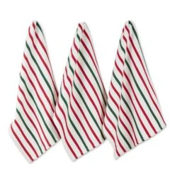 DII® Holiday Stripes Heavyweight Dishtowel & Dishcloth Set 16 DII® Holiday Stripes Heavyweight Dishtowel & Dishcloth Set -Michaels X-Mas Decor D539857S 2