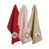 DII® Assorted Noel Embellished Dishtowel Set -Michaels X-Mas Decor D539868S 1