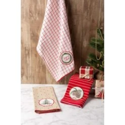 DII® Assorted Noel Embellished Dishtowel Set -Michaels X-Mas Decor D539868S 6