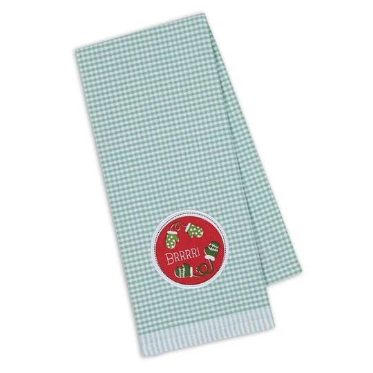 DII® Brrrr Mittens Embroidered Dishtowel Set 6 DII® Brrrr Mittens Embroidered Dishtowel Set - Image 4