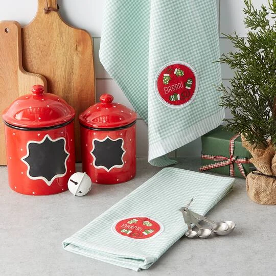 DII® Brrrr Mittens Embroidered Dishtowel Set 7 DII® Brrrr Mittens Embroidered Dishtowel Set - Image 5