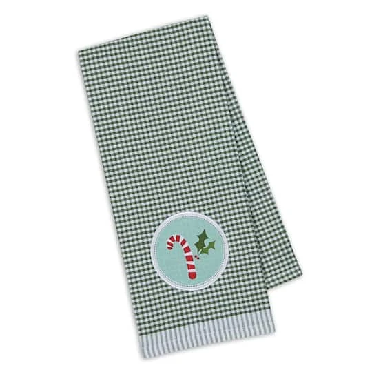 DII® Candy Cane Embellished Dishtowel Set 6 DII® Candy Cane Embellished Dishtowel Set - Image 4