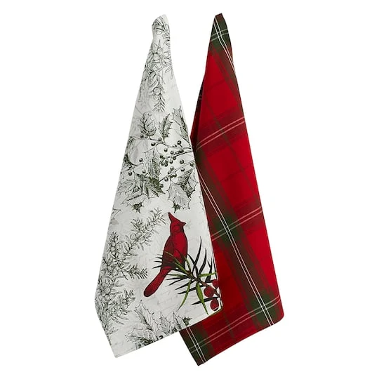 DII® Holiday Botanical Dishtowel Set 4 DII® Holiday Botanical Dishtowel Set - Image 2