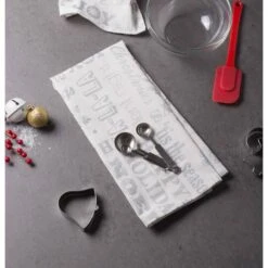 DII® Silver Christmas Collage Dishtowel Set 14 DII® Silver Christmas Collage Dishtowel Set -Michaels X-Mas Decor D539877S 3