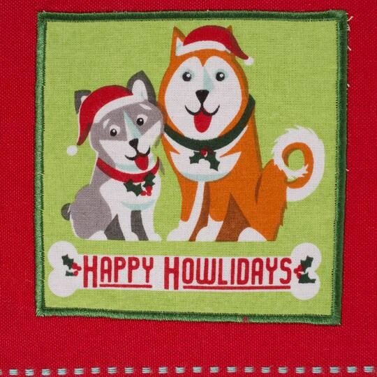 DII® Assorted Holiday Pup Embellished Dishtowel Set 13 DII® Assorted Holiday Pup Embellished Dishtowel Set - Image 11