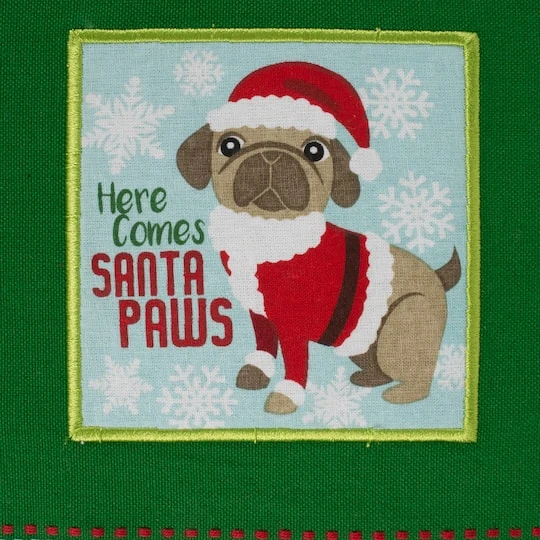 DII® Assorted Holiday Pup Embellished Dishtowel Set 11 DII® Assorted Holiday Pup Embellished Dishtowel Set - Image 9