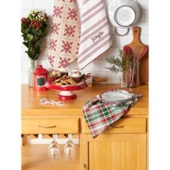 DII® Assorted Jingle Dishtowel Set 24 DII® Assorted Jingle Dishtowel Set -Michaels X-Mas Decor D539882S 10