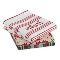 DII® Assorted Jingle Dishtowel Set 17 DII® Assorted Jingle Dishtowel Set -Michaels X-Mas Decor D539882S 3
