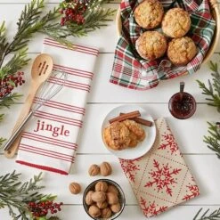 DII® Assorted Jingle Dishtowel Set 19 DII® Assorted Jingle Dishtowel Set -Michaels X-Mas Decor D539882S 5