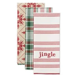 DII® Assorted Jingle Dishtowel Set 22 DII® Assorted Jingle Dishtowel Set -Michaels X-Mas Decor D539882S 8