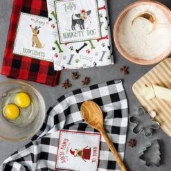 DII® Christmas Puppy Embellished Dishtowel Set 14 DII® Christmas Puppy Embellished Dishtowel Set -Michaels X-Mas Decor D539884S 10