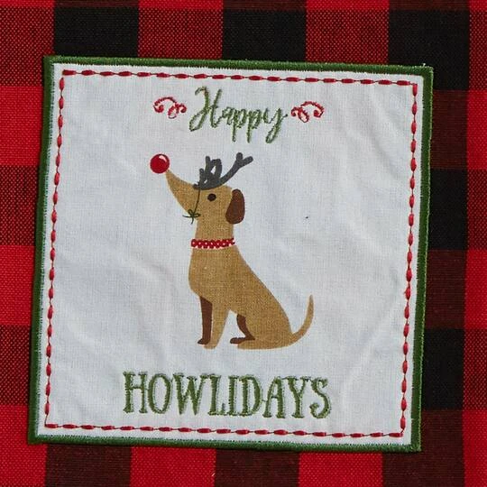 DII® Christmas Puppy Embellished Dishtowel Set 8 DII® Christmas Puppy Embellished Dishtowel Set - Image 6