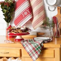DII® Assorted Joy Snowflake Dishtowel Set -Michaels X-Mas Decor D539885S 8