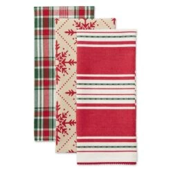 DII® Assorted Scandinavian Snowflakes Dishtowel Set 17 DII® Assorted Scandinavian Snowflakes Dishtowel Set -Michaels X-Mas Decor D539892S 3