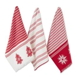DIIĀ® Assorted Nordic Tree Dishtowel Set