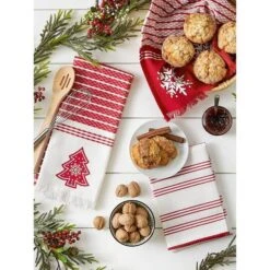 DII® Assorted Nordic Tree Dishtowel Set -Michaels X-Mas Decor D539893S 10