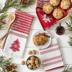 DII® Assorted Nordic Tree Dishtowel Set -Michaels X-Mas Decor D539893S 11