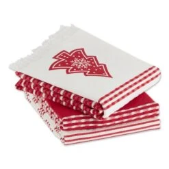 DII® Assorted Nordic Tree Dishtowel Set -Michaels X-Mas Decor D539893S 3