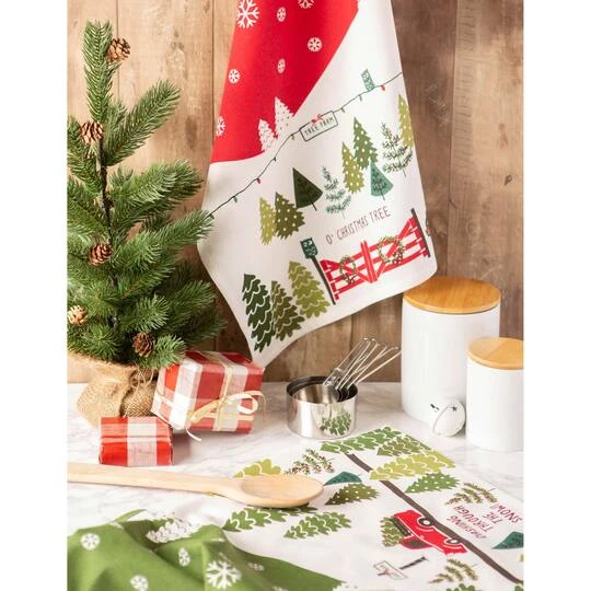 DII® Christmas Tree Farm Dishtowel Set 6 DII® Christmas Tree Farm Dishtowel Set - Image 4